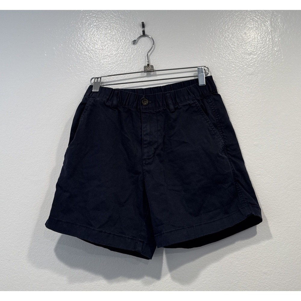 Bearbottom Shorts Mens Size Small 5.5" Inseam Elastic Waist Chino Navy Blue